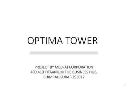 Optima Tower Brochure Image 1