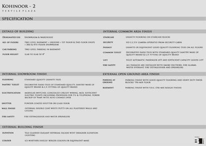 Kohinoor 2 Textile Plaza Brochure Image 13