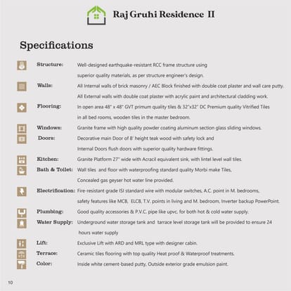 Raj Gruhi Residence 2 Brochure Image 6