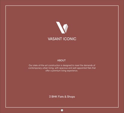 Vasant Iconic Brochure Image 1