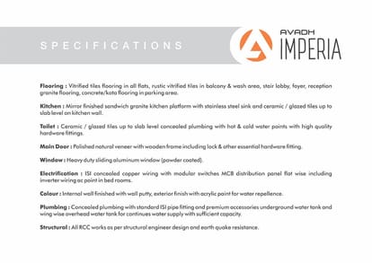 Avadh Imperia Brochure Image 8