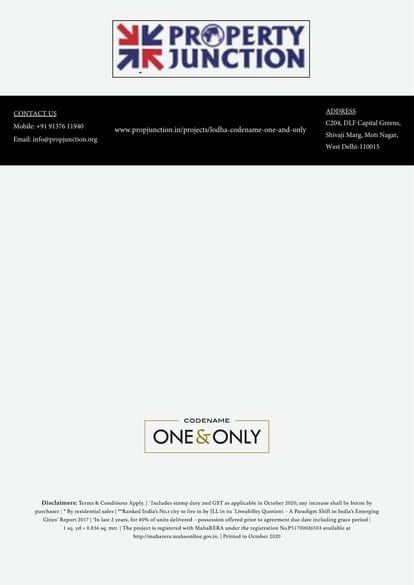 Lodha Codename One & Only Brochure Image 8
