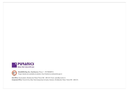 Puraniks City Reserva Brochure Image 25