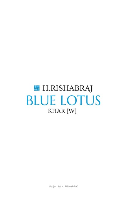 H Rishabraj Blue Lotus Brochure Image 1