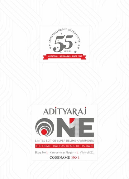 Adityaraj One Brochure Image 1