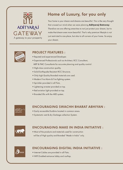 Adityaraj Gateway Brochure Image 8
