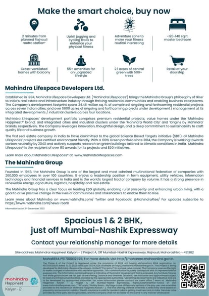 Mahindra Happinest 2 Brochure Image 12