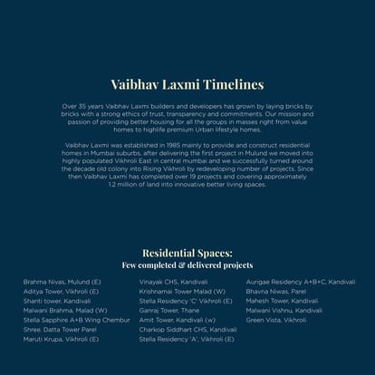 Vaibhav Laxmi Central Park Brochure Image 3