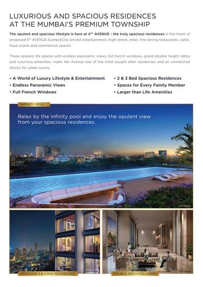 Sunteck 4th Avenue Brochure Image 2