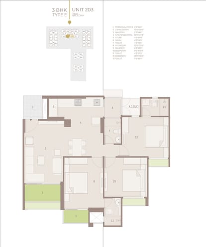 1761 Sqft 3 BHK For Sale Brochure Image 14