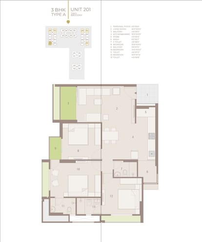 1761 Sqft 3 BHK For Sale Brochure Image 10