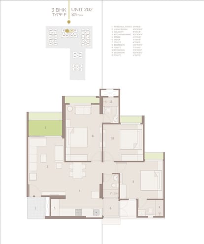 1761 Sqft 3 BHK For Sale Brochure Image 15