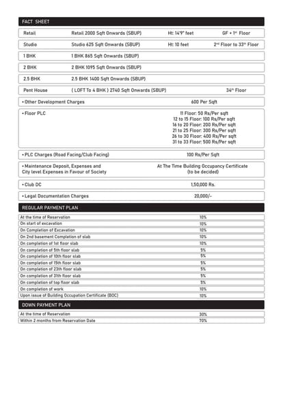 930 Sqft 1 Rk 1 2 BHK For Sale Brochure Image 4