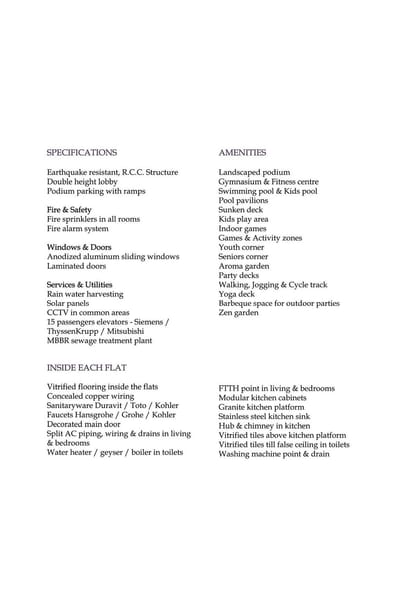 V Raheja La Serena Brochure Image 13