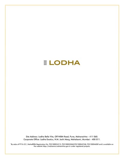 Lodha Bella Vita Brochure Image 57