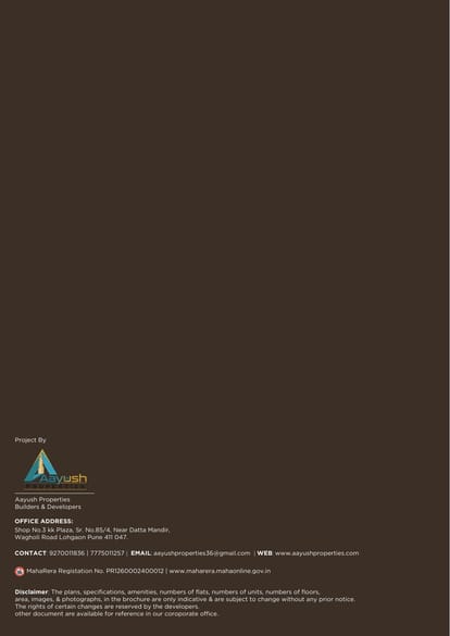 Aayush Exotica Brochure Image 16