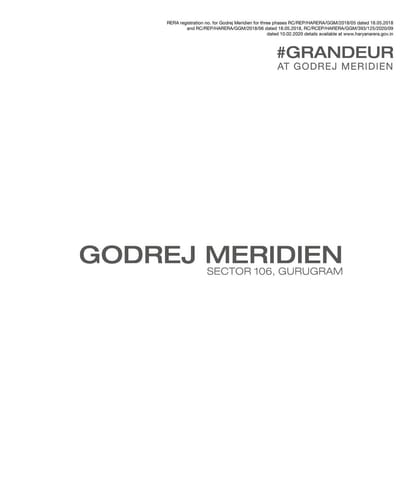 Godrej Meridien Brochure Image 1