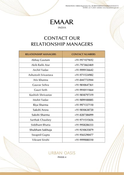 Emaar Urban Oasis Phase 4 Brochure Image 24