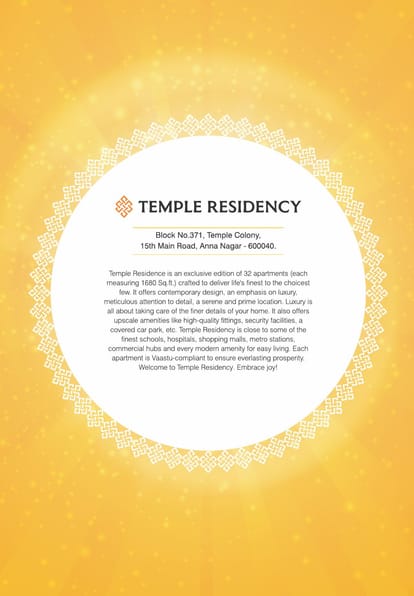 India Temple Residency Brochure Image 3