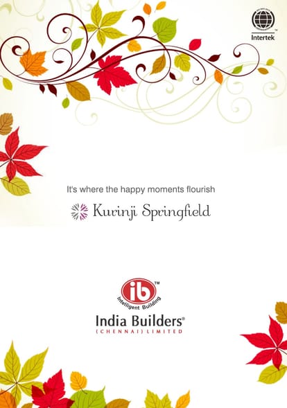 India Kurinji Springfield Brochure Image 1
