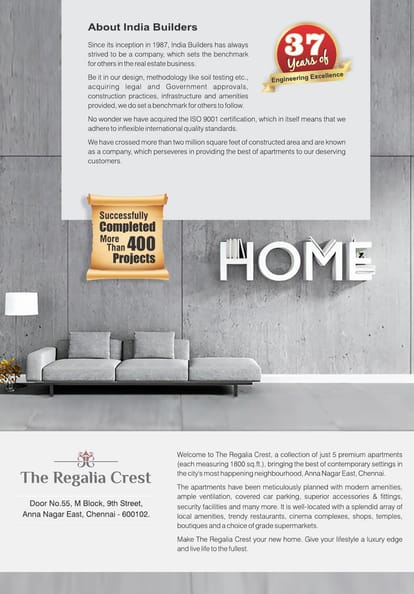 India The Regalia Crest Brochure Image 2