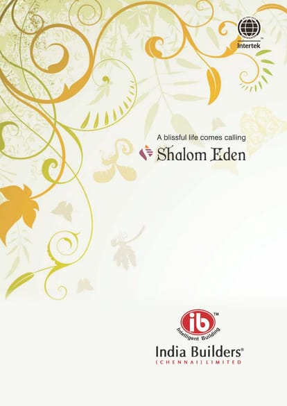 India Shalom Eden Brochure Image 1