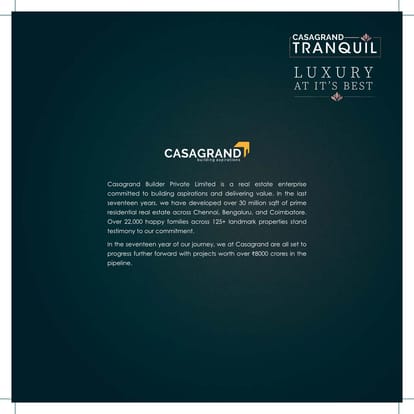 Casagrand Tranquil Brochure Image 2
