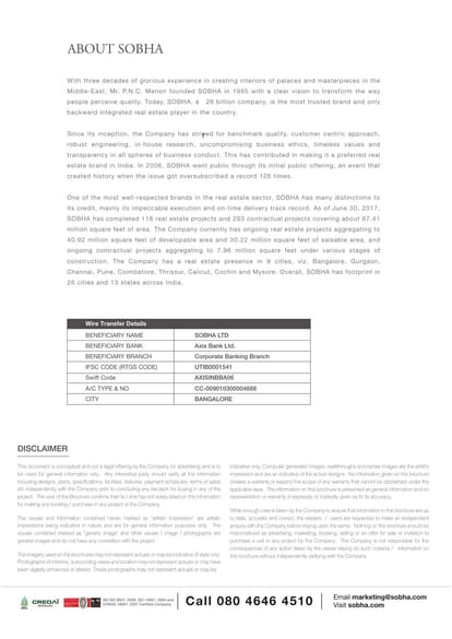 Sobha Lake Garden Brochure Image 20