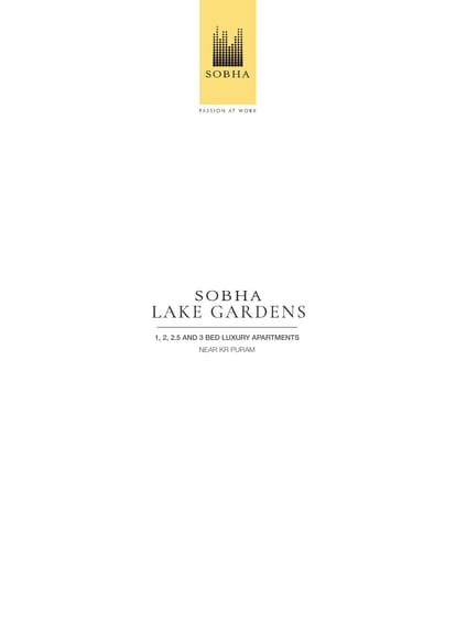 Sobha Lake Garden Brochure Image 1
