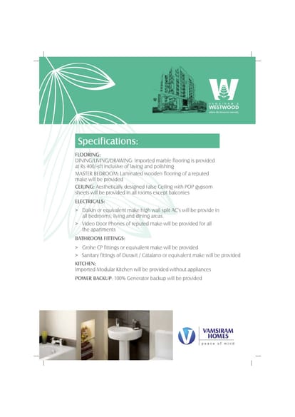 Vamsiram's WestWood Brochure Image 13