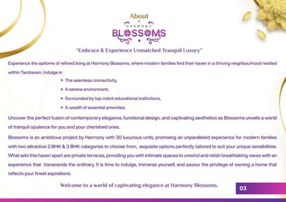 Harmony Blossoms Brochure Image 3
