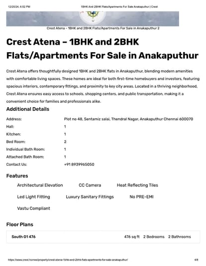 Crest Atena Brochure Image 4