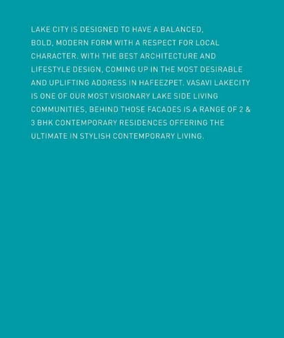 Vasavi Lake City Brochure Image 4