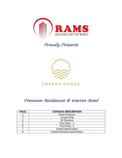 Rams Swarna Ganga Brochure Image 1