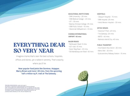 Shriram Lakeside Residences Brochure Image 6