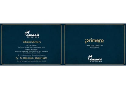Vikaan Primero Villa Brochure Image 1
