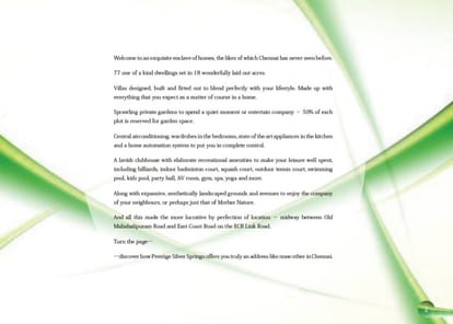 Prestige Silver Springs Brochure Image 2