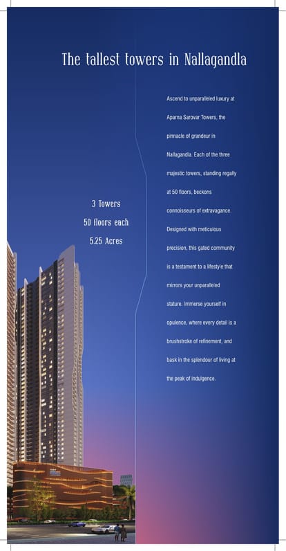Aparna Sarovar Towers Brochure Image 3