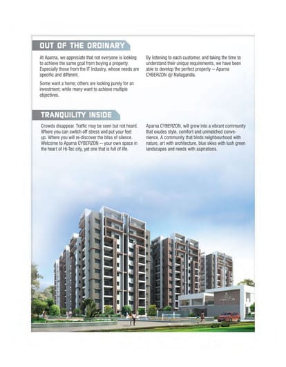 Aparna Cyberon Brochure Image 2