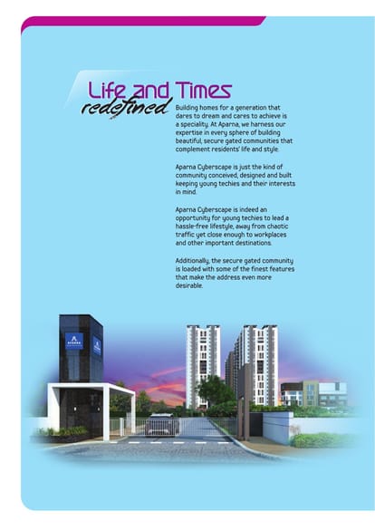 Aparna Cyberscape Brochure Image 2
