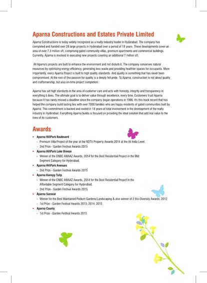 Aparna Hill Park Lake Breeze Brochure Image 22