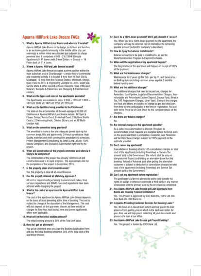Aparna Hill Park Lake Breeze Brochure Image 21