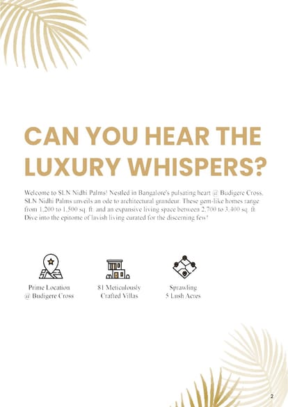 SLN Nidhi Palms Brochure Image 2
