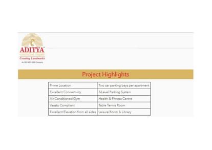 Aditya Capitol Heights Brochure Image 2