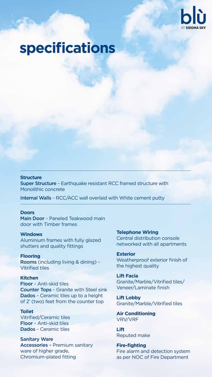 Siddha Sky Blu Brochure Image 20