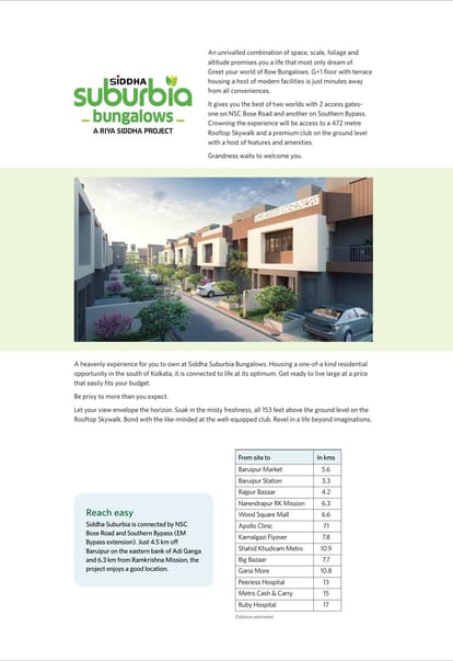 Siddha Suburbia Bungalow Brochure Image 2