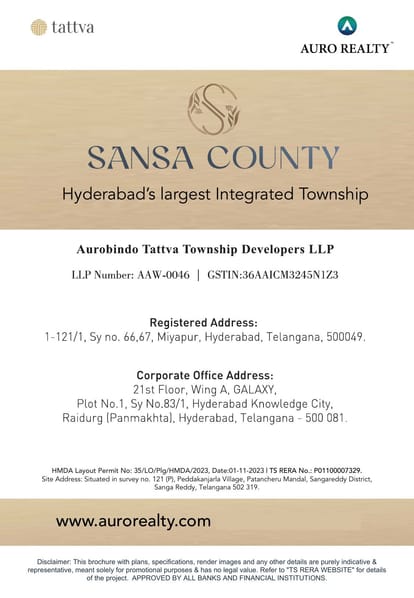 Aurobindo Sansa County Brochure Image 11