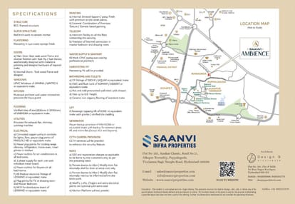 Saanvi Ambience Homes Brochure Image 5