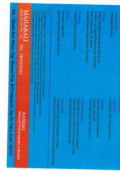 Khushi Row House Brochure Image 4