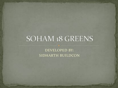 Soham 18 Greens Brochure Image 1